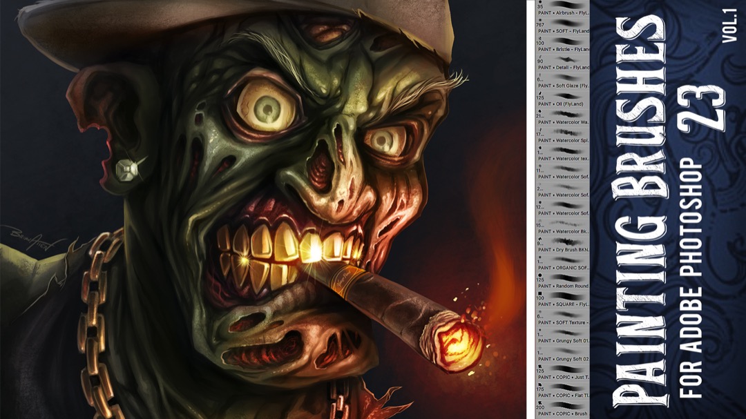 Images of custom photoshop brush