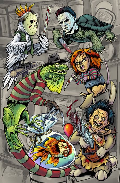 All of your favorite horror char