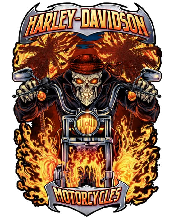 T-shirt designs of a pirate skul