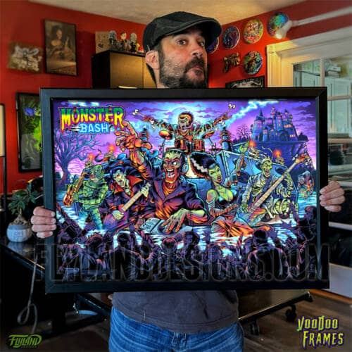 Monster Bash Voodoo LED frame and Translite Bundle with artwork by artist Brian Allen