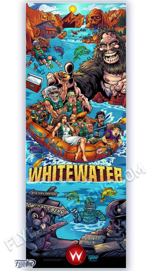 24"x63" Vertical Pinball Banner with artwork by Brian Allen