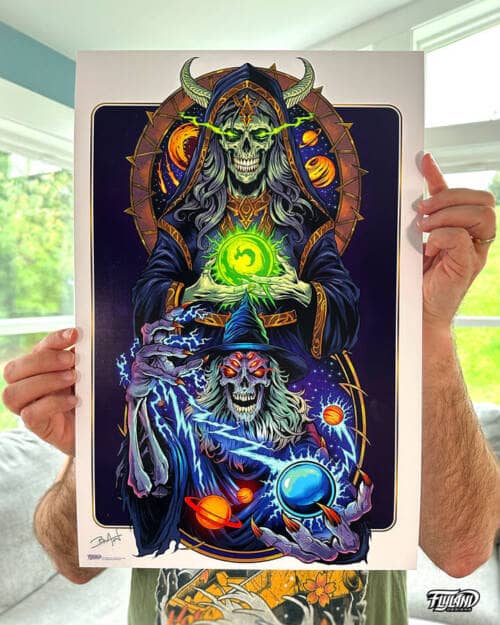 Wizard and Sorceres Art Print artwork by Brian Allen